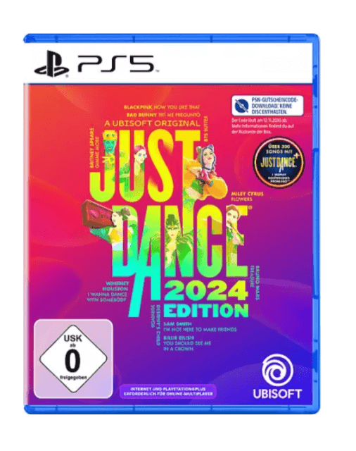 Just Dance 2024 box art for Playstation 5